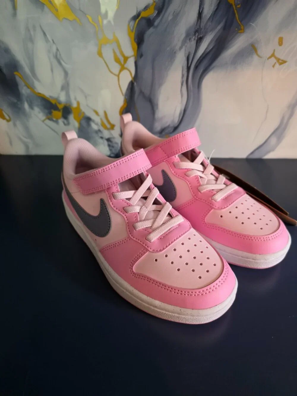 Nike Court Borough Low Recraft Pink Youth 1Y Sneakers NWT DV5457-604